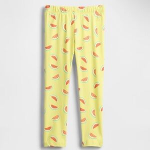 GAP Yellow Watermelon Print Leggings